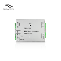 Transmetteur de force 3 canaux Simbatouch SBT904D3, échantillonnage 1280Hz, RS232/RS485, A/D 24 bits, précision 1/10000, cellule de pesage multipoint