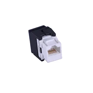 Conector keystone Cat6 de 180 grados, sin obturador, UTP