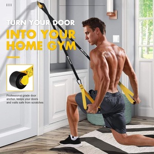 <span class=keywords><strong>Kit</strong></span> de <span class=keywords><strong>bandes</strong></span> de résistance pour fitness, gym, yoga, exercices, haute élasticité, avec poignées, 300 lb, 11 pièces - Product Image 5