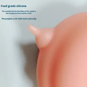 <span class=keywords><strong>Dispositif</strong></span> d'alimentation en silicone biomimétique pour petits animaux de compagnie avec plusieurs buses d'aspiration et plusieurs têtes - Product Image 2