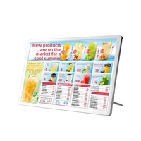 Affichage du menu de la boutique de thé au lait, liste de prix, design lumineux LED, boîte lumineuse en alliage d'aluminium à fixation murale, comptoir de bar, publicité