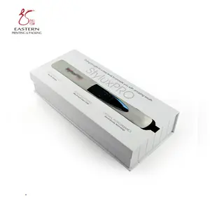 Caja de embalaje para plancha de pelo de papel de cartón con diseño personalizado e impresión