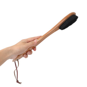 Yingte Solid Wood Clothes <b>Brush</b> Long Handle Soft Bristles For Home Use Dust Removal - Product Image 3