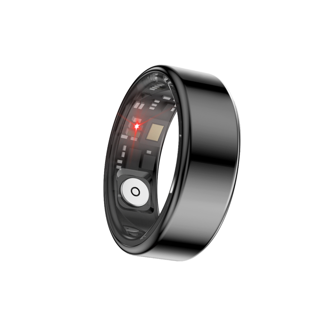 2025 TK5 IP67 Waterproof Alloy AI Smart Ring Men's Health Fitness Sleep Tracker Heart Rate Blood Pressure Monitoring App Control