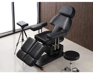 Le lit de tatouage de levage de moteur de haute qualité peut être un angle réglable de jambe de chaise de tatouage de couleur personnalisée pour le magasin de tatouage - Product Image 6