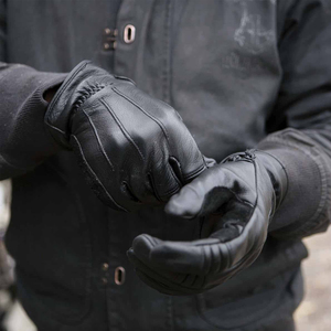 Cheap Price Customized HMA SPORTS APPAREL Winter <b>Warm</b> Genuine Sheepskin <b>Gloves</b> Comfortable Polyester Lined Thermal <b>Gloves</b> - Product Image 5