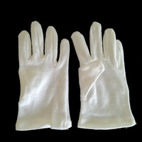 Gants en coton 100% blancs, simples, formels, dermatologiques, hydratants, pour peaux sèches, eczéma, humides