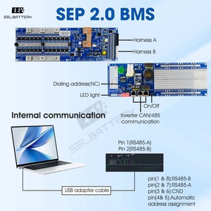 Caja DIY para rack de servidor EEL 48V 16S V5 con <span class=keywords><strong>BMS</strong></span> Bluetooth <span class=keywords><strong>Seplos</strong></span> V2.0 integrado, tipo apilable, apta para celdas de 230/280/302Ah, caja vacía DIY. - Product Image 3