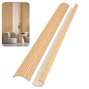 <span class=keywords><strong>Pannelli</strong></span> Acustici Curvi per Rivestimento Pareti Interne, <span class=keywords><strong>Pannelli</strong></span> Flessibili <span class=keywords><strong>in</strong></span> <span class=keywords><strong>Legno</strong></span> Tambour, Pannello Scanalato Semicircolare, Pannello a Doghe <span class=keywords><strong>in</strong></span> MDF - Product Image 1