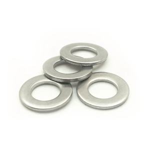 Junta plana de acero inoxidable 304 Junta plana delgada Junta de ajuste de mesón de metal GB97 Estándar nacional en stock - Product Image 3