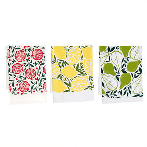 सफेद सूती कस्टम पकवान तौलिया 100% मुद्रित रसोई चाय तौलिए - Product Image 6