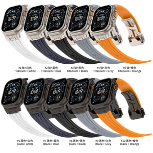 Cinturino Sportivo RYB FKM per <span class=keywords><strong>Apple</strong></span> <span class=keywords><strong>Watch</strong></span> Serie 11 10 9 8 <span class=keywords><strong>7</strong></span> 49/46/45/42mm - Product Image 3