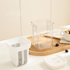 Machine à yaourt grec de 1100 ml avec filtre en acier inoxydable 304 à mailles fines, séparateur de lactosérum pour <span class=keywords><strong>fromage</strong></span> et lait végétal - Product Image 5