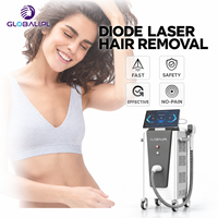 Appareil professionnel d'épilation laser à 1 poignée 755 808 940 1064nm, prix compétitif, machine d'épilation laser à diode Ice Titanium Platinum