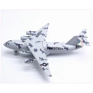 Model pesawat terbang C-17 maskapai penerbangan Aloi Model pesawat Diecast hadiah Model pesawat 22cm