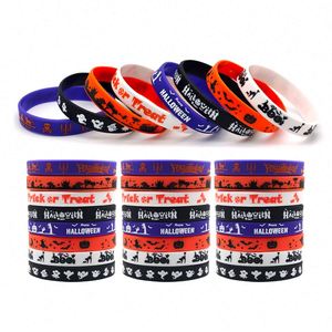 สายรัดข้อมือฮาโลวีนลายใหม่ราคาถูก ลายฟักทองผี  สายรัดข้อมือซิลิโคนฮาโลวีน  ปรับแต่งโลโก้และข้อความได้ - Product Image 4