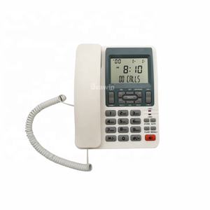 Téléphone de bureau filaire haute performance à 2 lignes avec affichage super LCD de l'identification de l'appelant et fonction d'appel de conférence à <span class=keywords><strong>3</strong></span> voies - Product Image 1