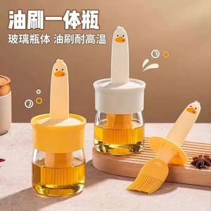 Silicone Oil <b>Brush</b> <b>Bottle</b> With Lid Heat Resistant For Cooking Baking Grilling Kitchen Use - Product Image 4