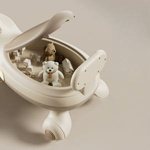 Voiture à pédales pour tout-petits avec rotation à 360° °   Roues pivotantes, design unisexe, stabilité anti-basculement, roues adaptées aux adultes et à roulement silencieux - Product Image 2