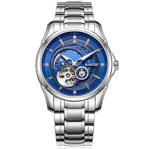 Relojes Mecánicos Elegantes para Hombre, Caja Redonda de 41 mm, Acero Inoxidable 316L, Zafiro, Resistente al Agua, Movimiento Automático NH35 - Product Image 1