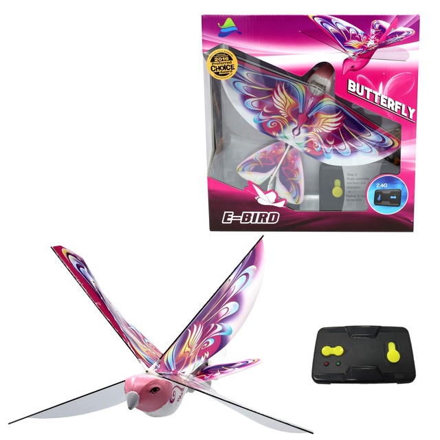 Wholesale Pink Butterfly RC Drone Toy Bionic Flapping Wings Flying Bird Helicopter for Kids Girls Gift Ready to Ship