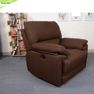 भूरे रंग के कपड़े reclining कुर्सी, चीन निर्माता अवकाश कुर्सी झुकनेवाला सोफे 7023