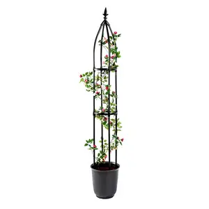 6.9 Feet Tall Reliable And Cheap Garden Support Stakes Garden Stake Steel Core Plastic Coated Connected Stake