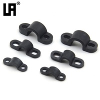 Pince de fixation de câble en plastique plat à distance centrale de 18mm et pinces de câble anti-traction