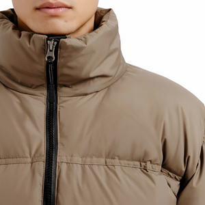 Waterproof Windproof Winter Zip up Man Jacket Loose Fit Polyester <b>Padded</b> Coat Thickened Warm for Men Casual Bubble Jackets - Product Image 1