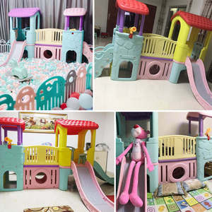 Children's Indoor Playground Equipment Toddler Climber Tunnel Playhouse PE Plastic Slide for Kids Outdoor <strong>Playsets</strong> for <strong>Garden</strong> - Product Image 6