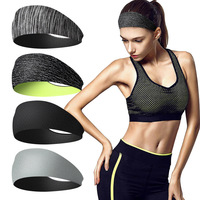 Bandeau de sport imprimé élastique anti-transpiration pour la course, le yoga, le fitness et le tennis, sangle de fixation pour casque