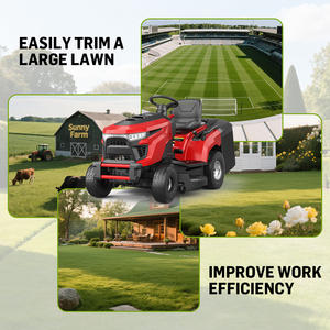 Vertak 16.8HP 12.5KW Loncinエンジンライディング芝刈り機、38インチカット幅、7セッティング高さ、CE、大型芝生用の芝生トラクター - Product Image 6