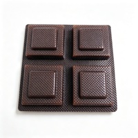 4-delige versfruit schaal liner halal recycleerbare PET blisterverpakking voor afternoon tea party afhaal groothandel