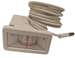 0-120 ° Termometro a capsula capillare con sonda in rame, indicatore di temperatura meccanico per tubazioni HVAC - Product Image 5