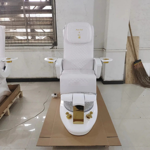 Pedicure sedie di lusso massaggio completo moderno di lusso Premium confortevole Spa nero e oro sedie mobili Pedicure - Product Image 5