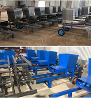 Machine automatique d'emballage de presse d'ensilage de ferme roues en tôle d'acier épaissie sac de tube de silo de moteur noyau d'emballage de chargement d'ensilage
