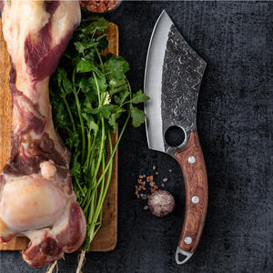 سعر تنافسي نوعية جيدة الفولاذ المقاوم للصدأ شفرة حادة سكين منحنية صغيرة مع أغلفة جلدية للحوم الفاكهة والخضراوات - Product Image 5