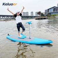 Planche à pagaie gonflable pliable Stand Up Paddle (SUP) avec système de propulsion à étrier