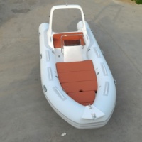 Bateau pneumatique semi-rigide Huixin RIB520C Sport Yacht avec coque en V profond, PVC/Hypalon/Fibre de verre 1,2 mm, durable, capacité 6 personnes