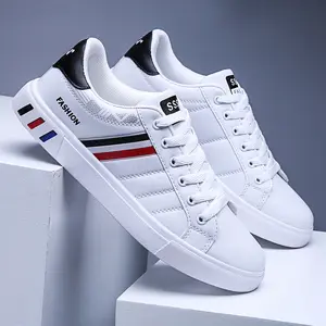 2024 Spring new casual shoes men's board shoes trend breathable white shoes low-top sneaker