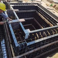 Coffrage en plastique réutilisable de haute qualité pour le moulage de colonnes, pour les panneaux de villa et la construction en une seule pièce