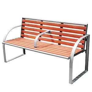 Mobilier d'extérieur moderne en plastique de qualité exceptionnelle chaise cour extérieure en bois long banc