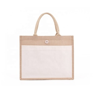 Sac en toile de jute écologique imprimé sur mesure, recyclable, réutilisable, motif léopard, sac de plage en toile de jute - Product Image 2