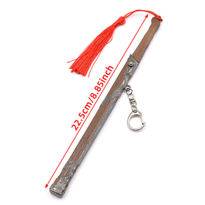 Espada de Anime con Funda Desplegable de Aleación de Zinc, Modelo Suibian de 22.5 cm, Estilo TV, Cosplay de <span class=keywords><strong>Wei</strong></span> <span class=keywords><strong>Wuxian</strong></span>, Llavero - Product Image 5