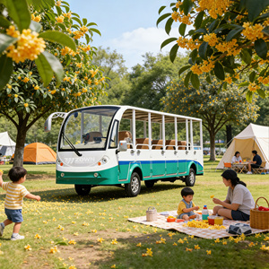 Autobús Turístico Eléctrico Multifuncional, Tipo Cerrado/Abierto, para Zoológicos y Jardines - Product Image 1