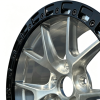 Jantes de voiture universelles en aluminium forgé 6061 chromé, concaves, avec beadlock, 17-21 pouces, 5x112 5x120, sur mesure