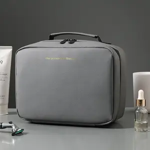 Luxus benutzerdefiniert multifunktional wasserdichtes kit tragbar PU Toilettensäcke Reisetasche für Männer