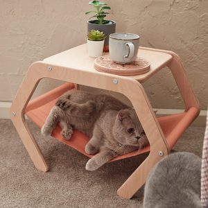Haustier Möbel Hund Barsch Schläfer Regal Katze Hängematte Bett stehen und Tisch Holz - Product Image 3
