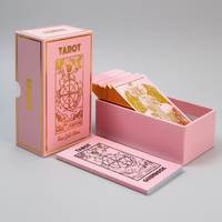 Impression de cartes de tarot personnalisées |   Logo et marque personnalisés |   Jeu de cartes d'affirmation avec boîte rigide pour cadeau spirituel