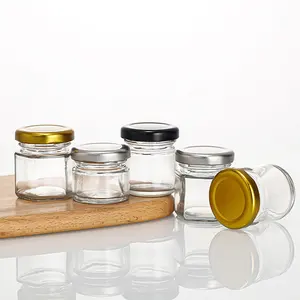 4oz Glass Jars With Regular Lids,Mini Wide Mouth Mason Jars,Clear Small  Canning Jars With Gold Lids,Canning Jars For Honey,Herbs,Jam,Jelly,Baby